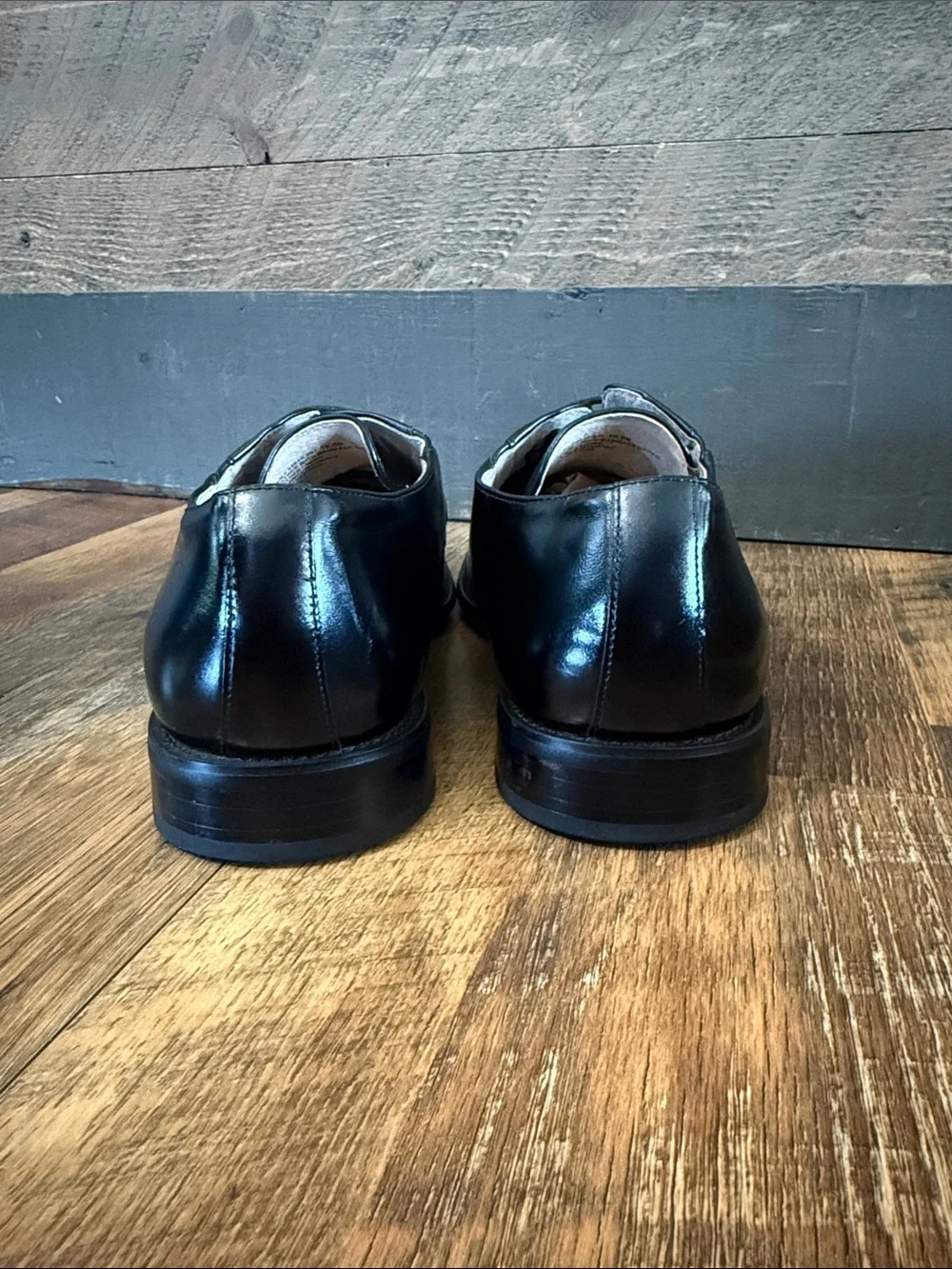 Stacy Adams Men’s Black Leather Split Toe Dress Shoes Size 10.5M